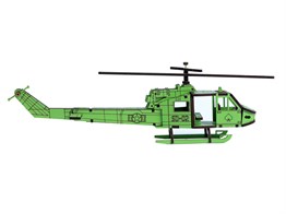 Ahşap Helikopter 3 Boyutlu Yapboz