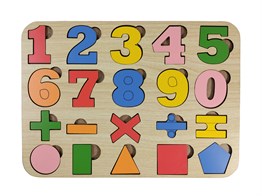 Ahşap Sayılar-Alfabe 2li Puzzle